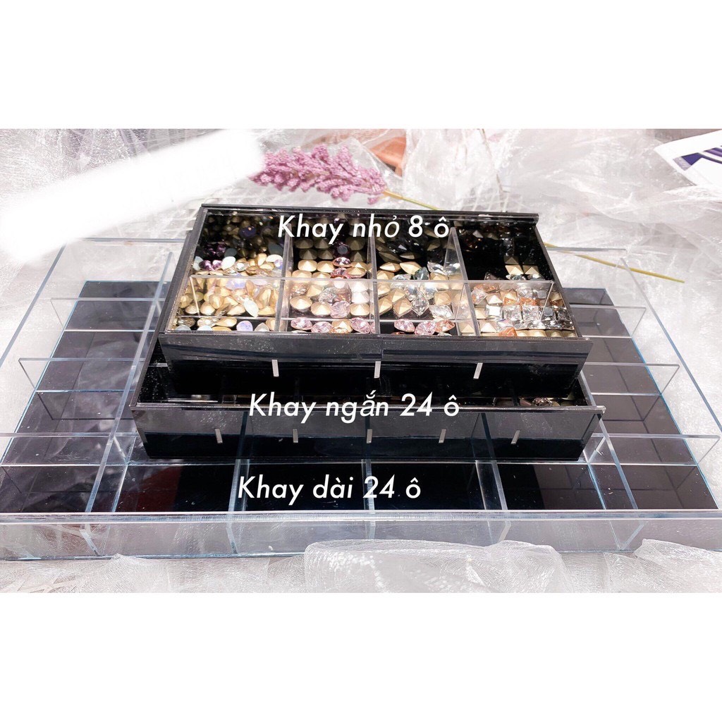 Khay đựng trang trí nail-Khay mica cao cấp