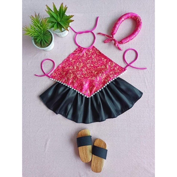 Set yếm nhọn kèm mấn cưng xỉu (kèm mấn)