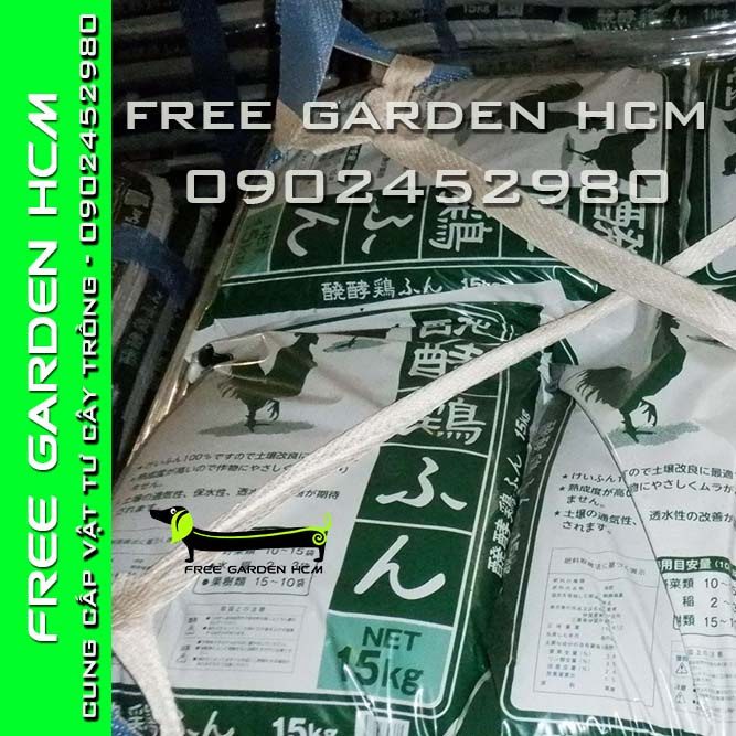 BAO 15KG PHÂN GÀ HỮU CƠ NHẬP KHẨU NHẬT BẢN