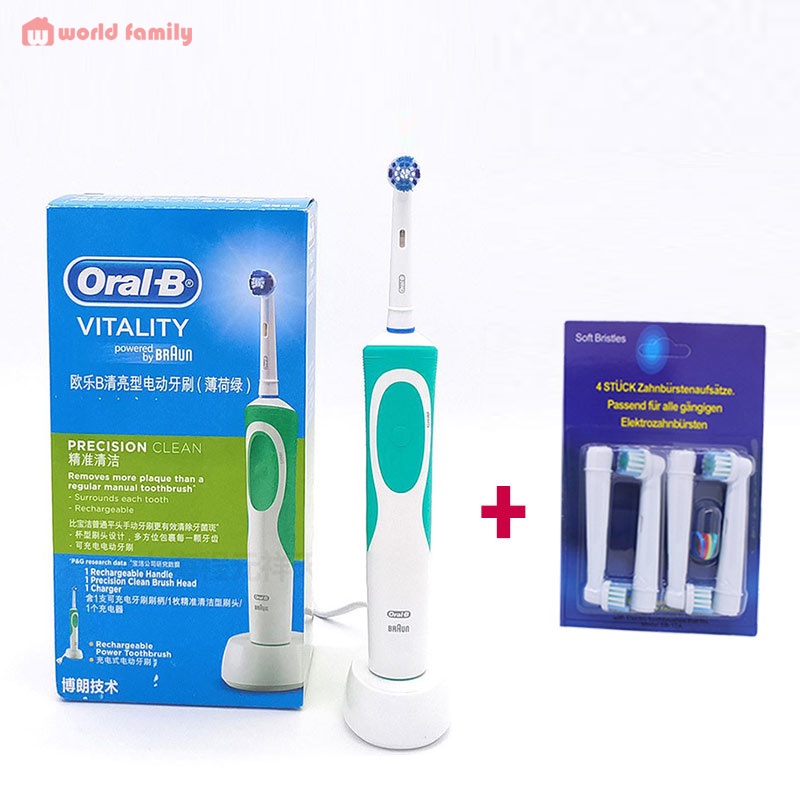 Bàn chải điện đánh răng tự động Oral B D12 làm sạch răng, hạn chế viêm nướu, dành cho mọi lứa tuổi