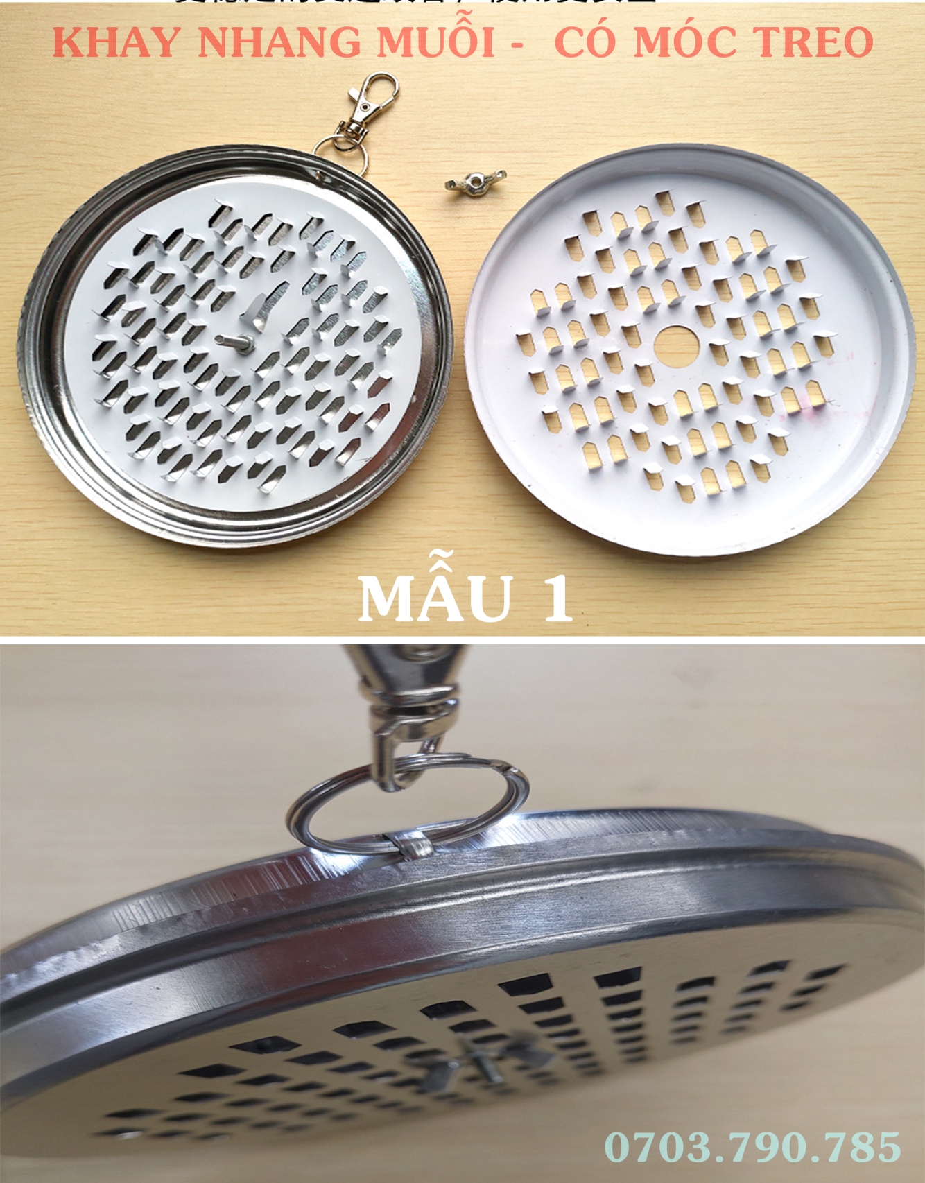 [HCM]Hộp Sắt Đựng Nhang Muỗi Có Móc Treo