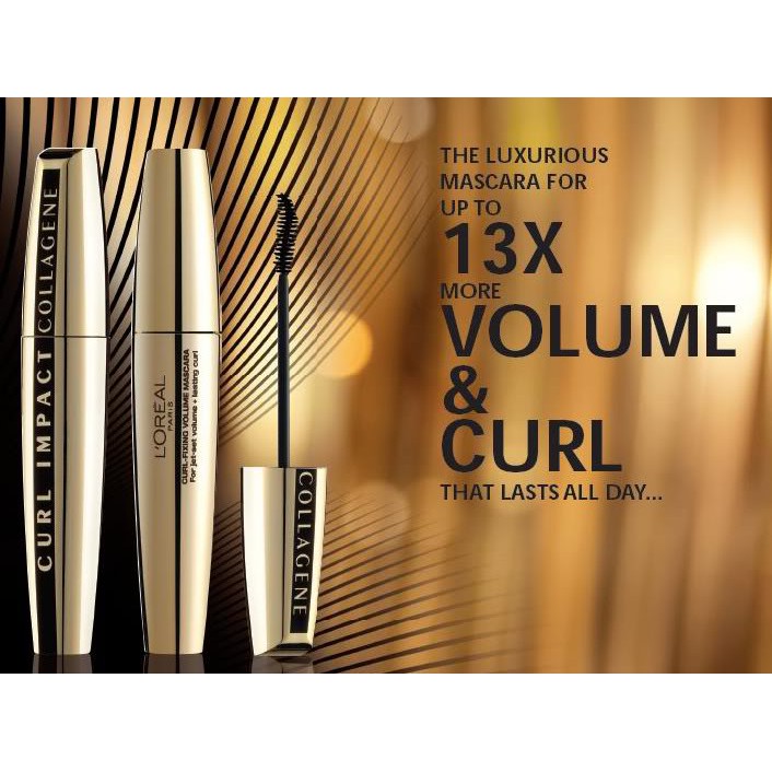Mascara Làm Dày Và Cong Mi L'Oreal Curl Impact Collagene Mascara 11ml