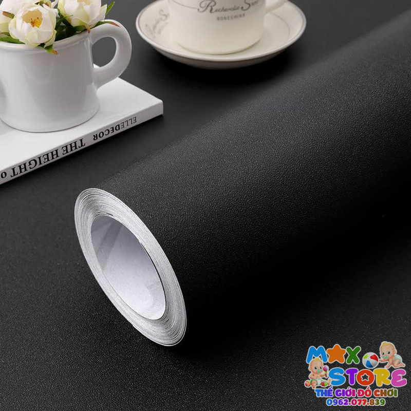 Decal Đen Nhám, Decan Sần Giấy Dán Màu Đen, Dán Bàn, Tủ