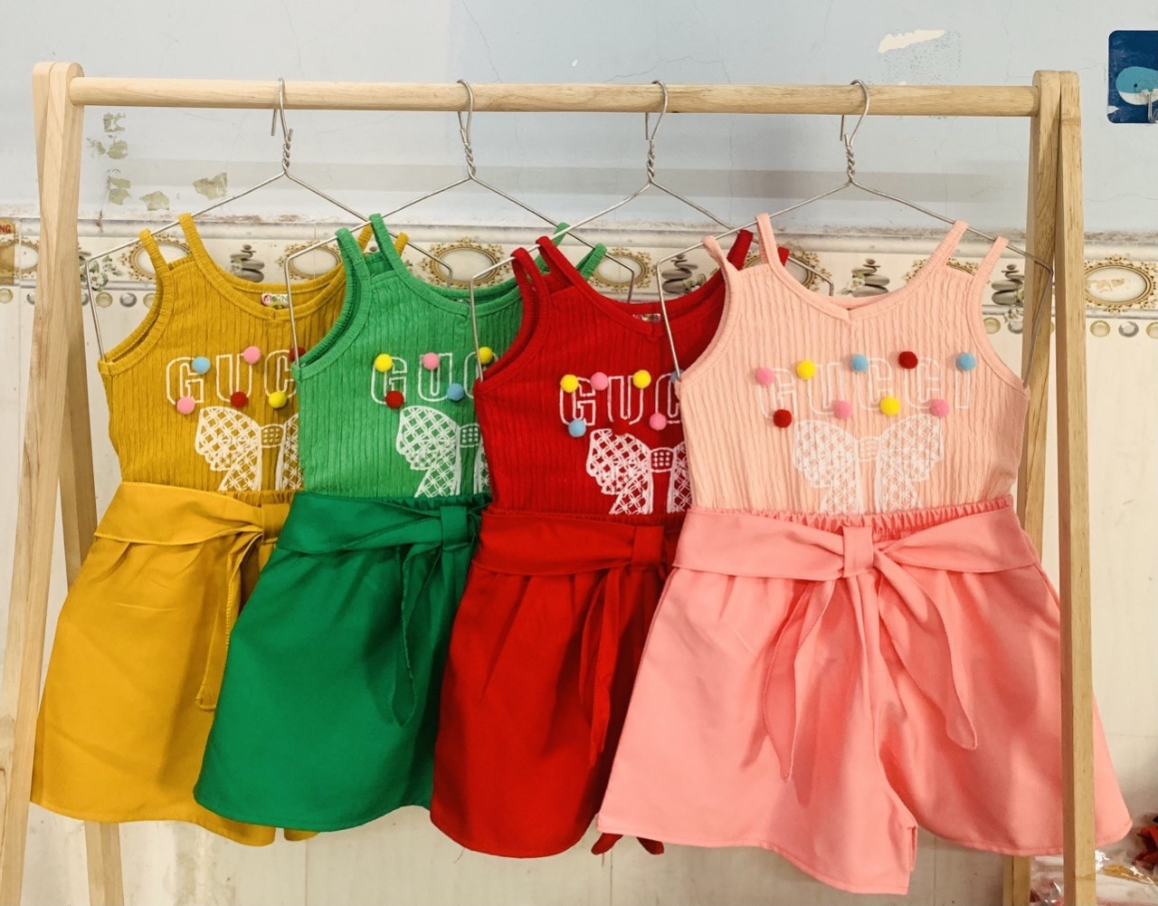 Combo 3 Set Áo Kèm Quần Kiểu Bé  (6-18kg) (combo gồm 3 bộ 3 màu 3 họa tiết khác nhau)