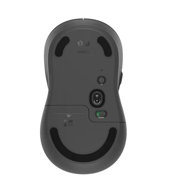 Genuine Logitech Signature M650 Bluetooth + Wireless Mouse (Black)