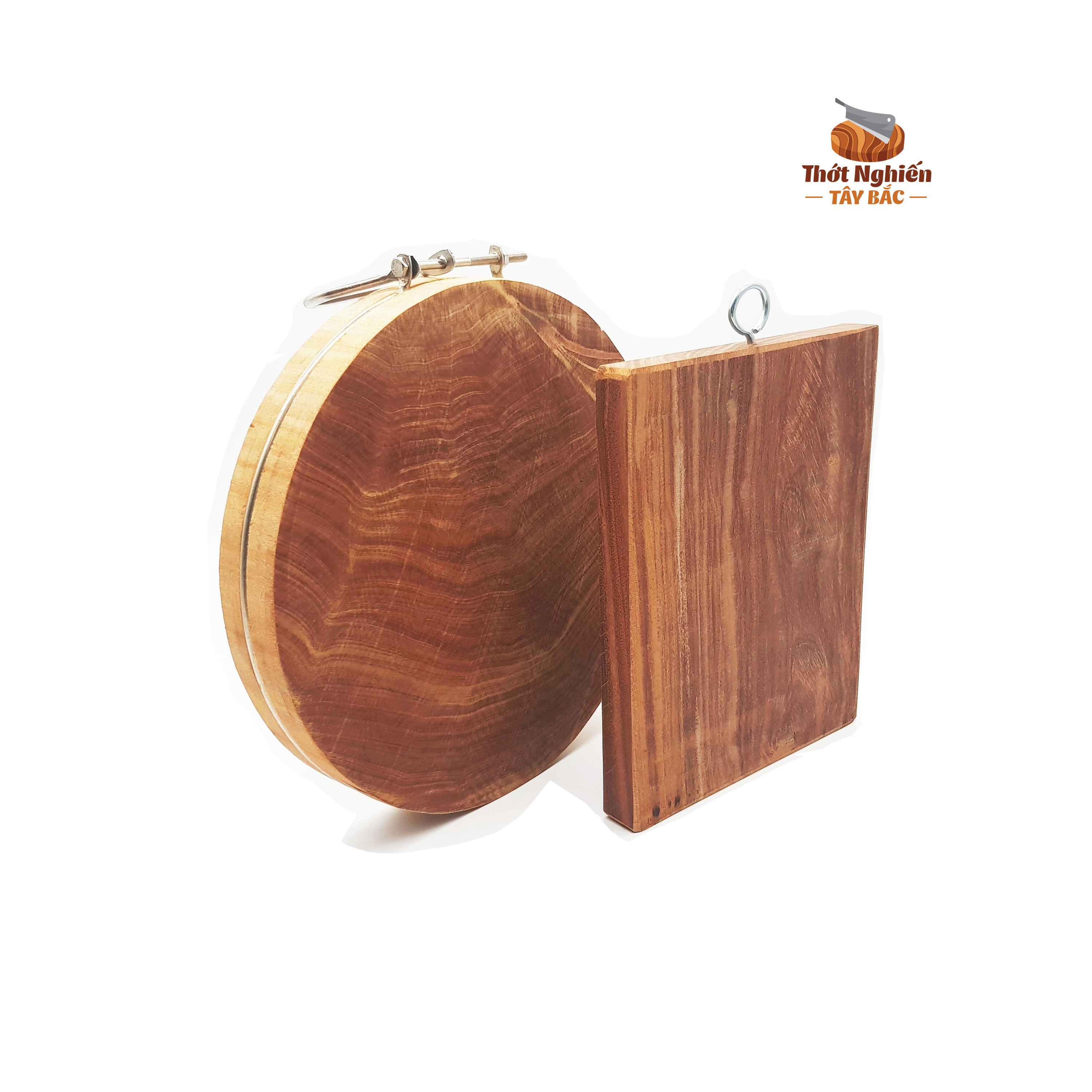 Combo Thớt Nghiến đá Tây Bắc chặt - thái gia đình