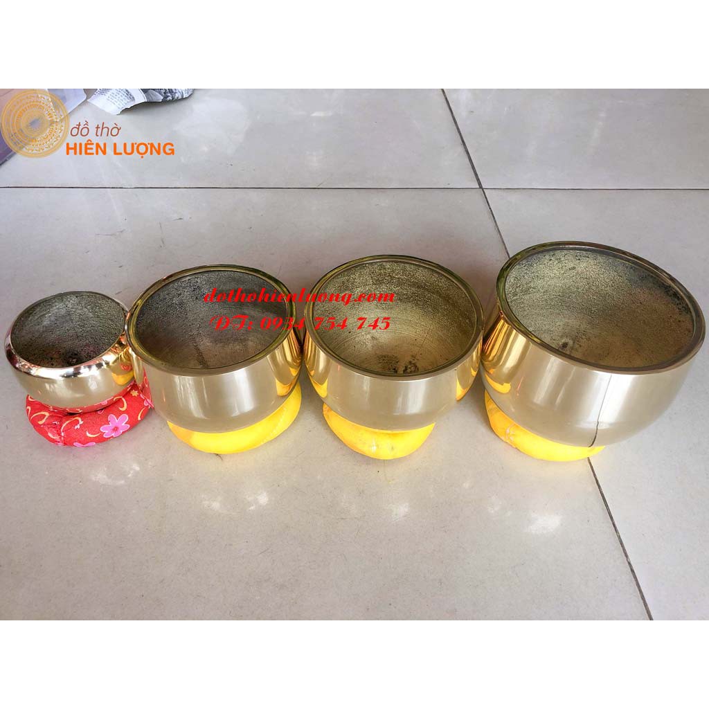 Bộ Chuông Mõ Huế Tụng Kinh Bằng Đồng Số 1 Đường Kính 9cm