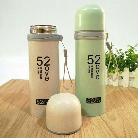 BÌNH GIỮ NHIỆT LOVE LÚA MẠCH 3 LỚP 500ML