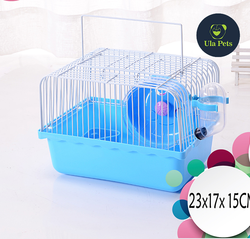 Lồng hamsters Xách tay full phụ kiện - đế cao - Ula Pets