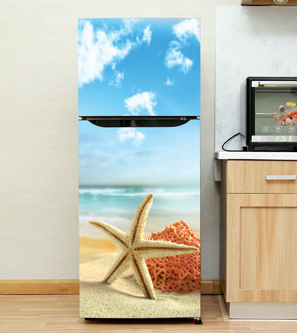 [HCM]DECAL DÁN TRANG TRÍ TỦ LẠNH SAO BIỂN