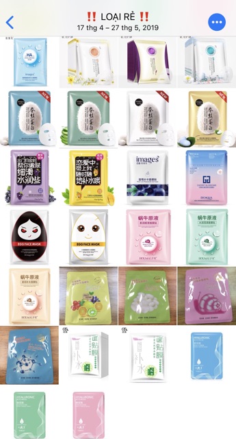COMBO 50 MẶT NẠ NỘI ĐỊA TRUNG