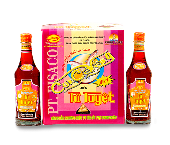 Thùng 6 chai NƯỚC MẮM TỨ TUYỆT (hiệu Con Cá Vàng PT FISACO) (chai 490ml 40 độ đạm)