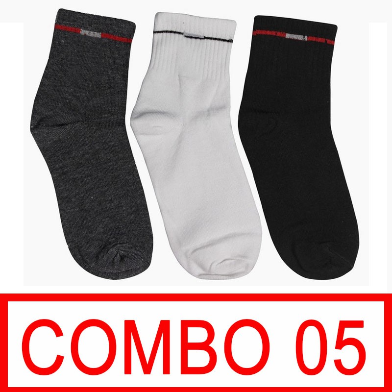 [Mã FASHIONMALLT4 giảm 15% tối đa 30K đơn 150k] Combo 05 đôi vớ nam cotton MĐ