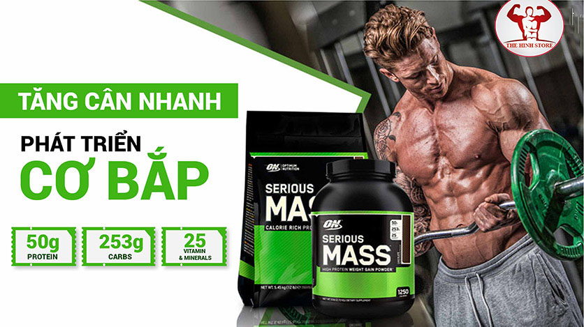 SỮA TĂNG CÂN SERIOUS MASS 12LBS -5.4KG