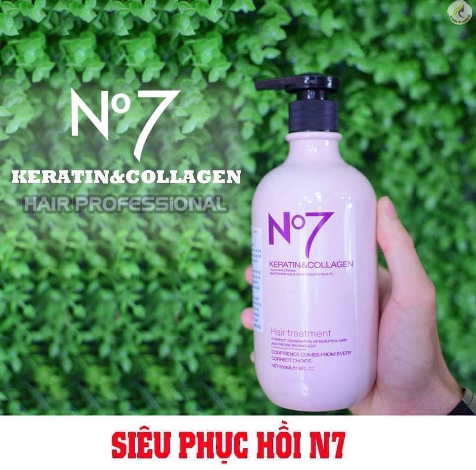 [HCM]Kem ủ tóc phục hồi N7 Keratin Protein mềm mượt 500ml
