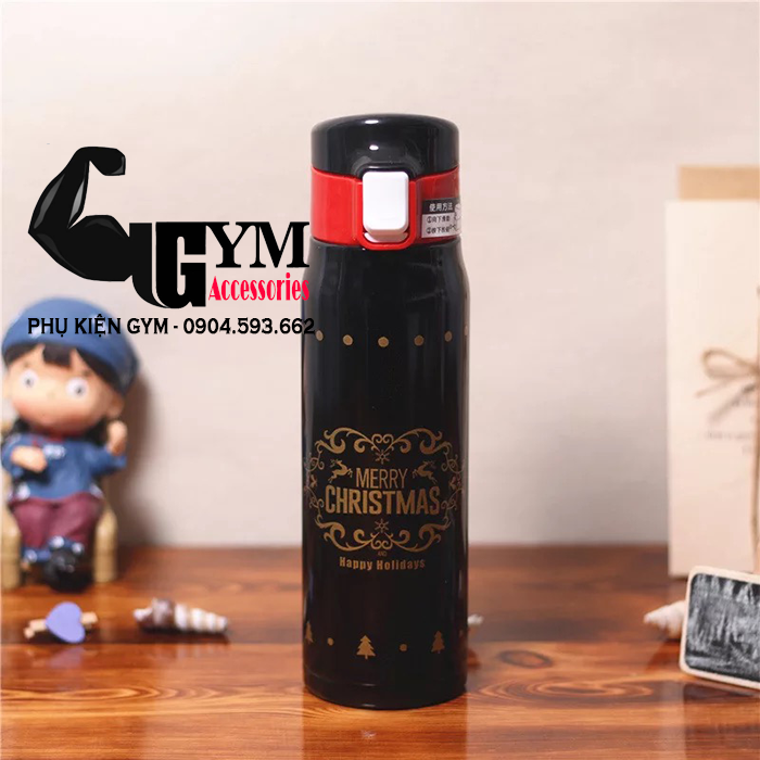 Bình giữ nhiệt Giáng Sinh Noel 500ml Cao Cấp