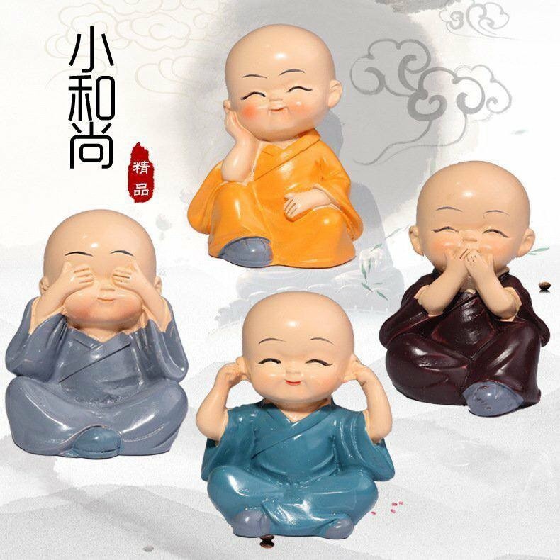 [HCM][ DEAL HỦY DIỆT ] BỘ 4 TƯỢNG CHÚ TIỂU TỨ KHÔNG  4 CHÚ TIỂU TRANG TRÍ BÀN LÀM VIỆC  PHÒNG KHÁCH  XE HƠI  HỒ CÁ THỦY SINH SÂN VƯỜN
