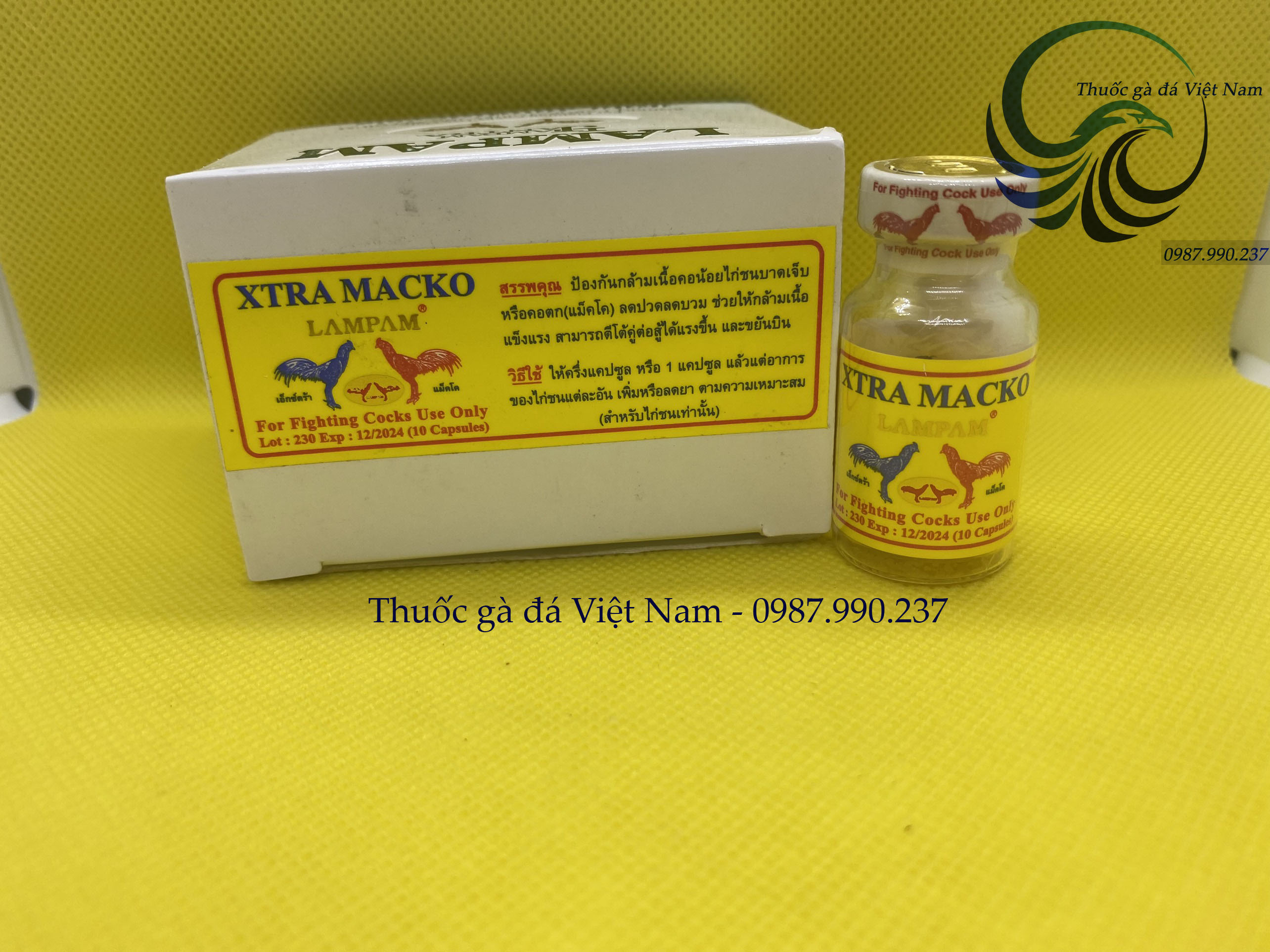 Thuốc gà đá Extra Macko Nhộng Vàng