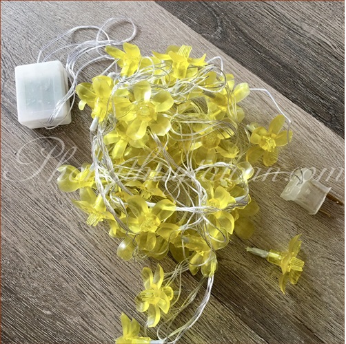 Đèn dây trang trí hoa Mai , Đào - nhiều màu.
