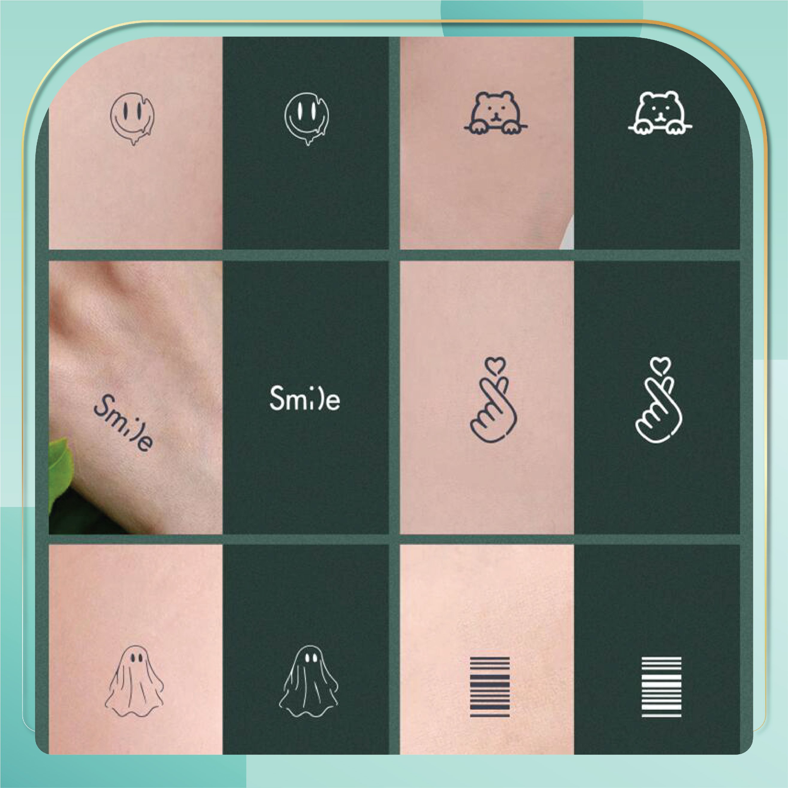 Hình xăm dán, Mini tattoo, hình xăm tạm thời