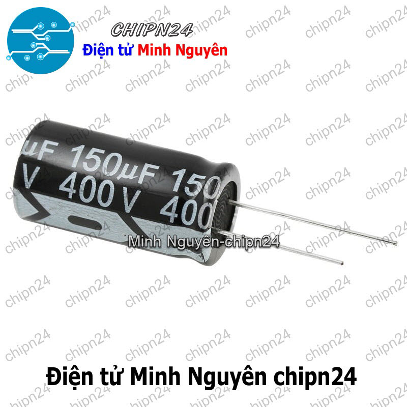 [1 con] (J18) Tụ hóa 150uF 400V Đen (18x35mm) - HH005220