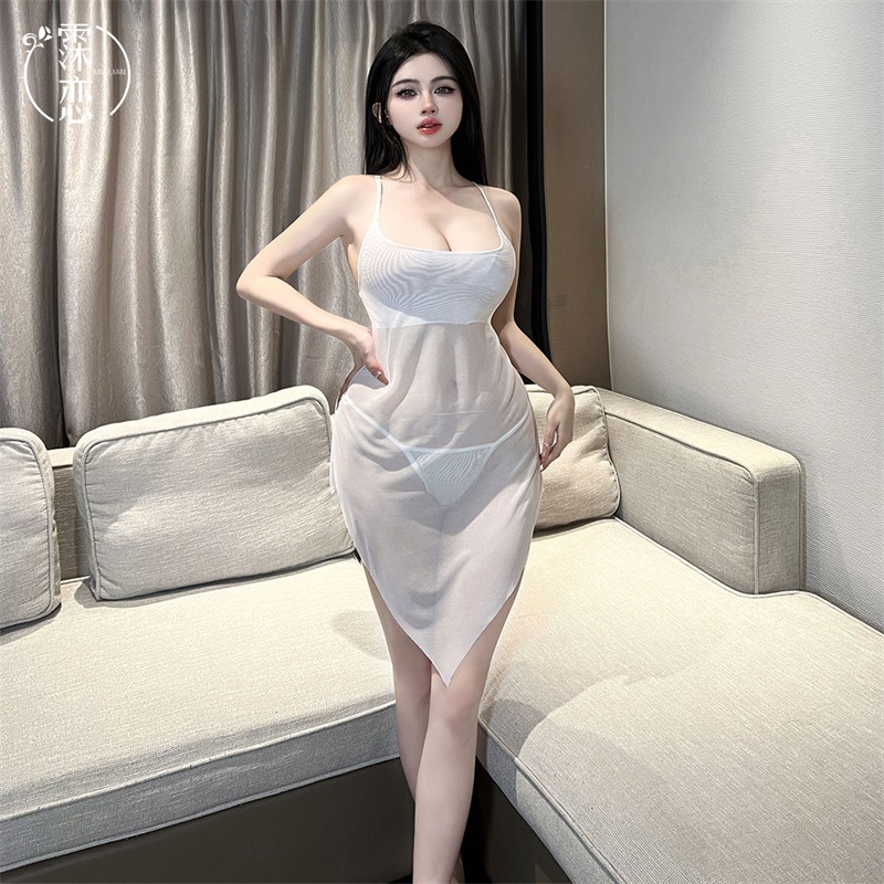 Váy ngủ ren 2 dây quai chéo VẠT CHÉO 298