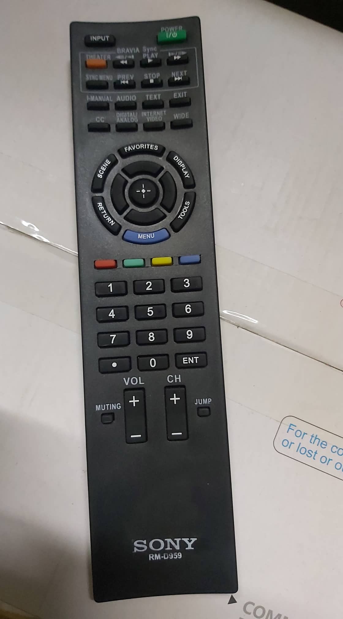 Điêu khiên tivi sony lcd 959