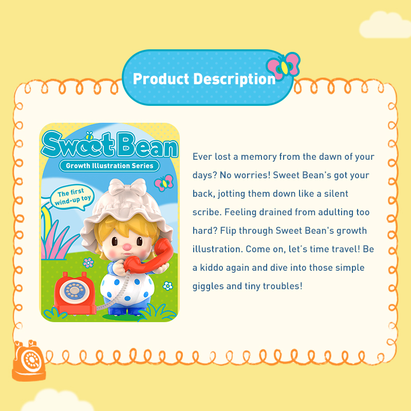 POP MART Sweet Bean Growth Illustration Series Figures Blind Box