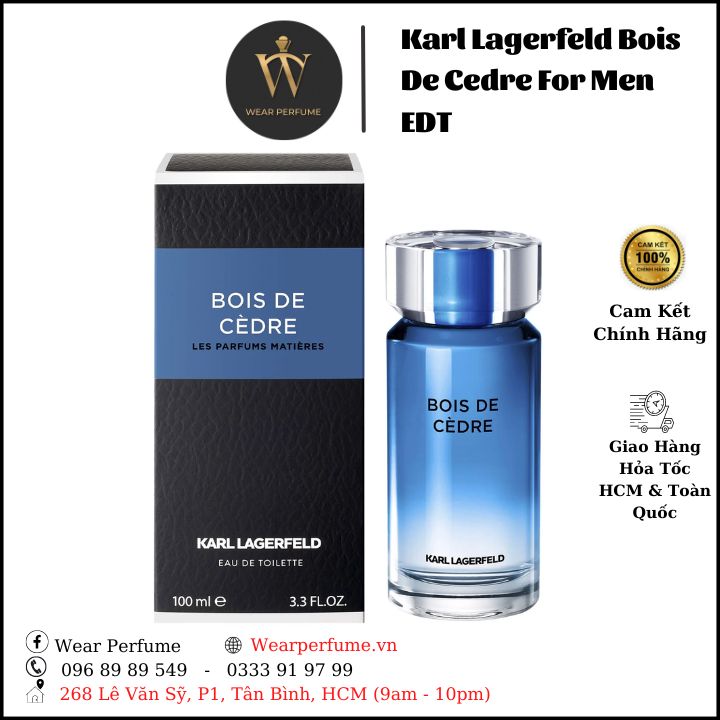 Nước hoa nam Karl Lagerfeld Bois De Cedre Les Parfums Matieres