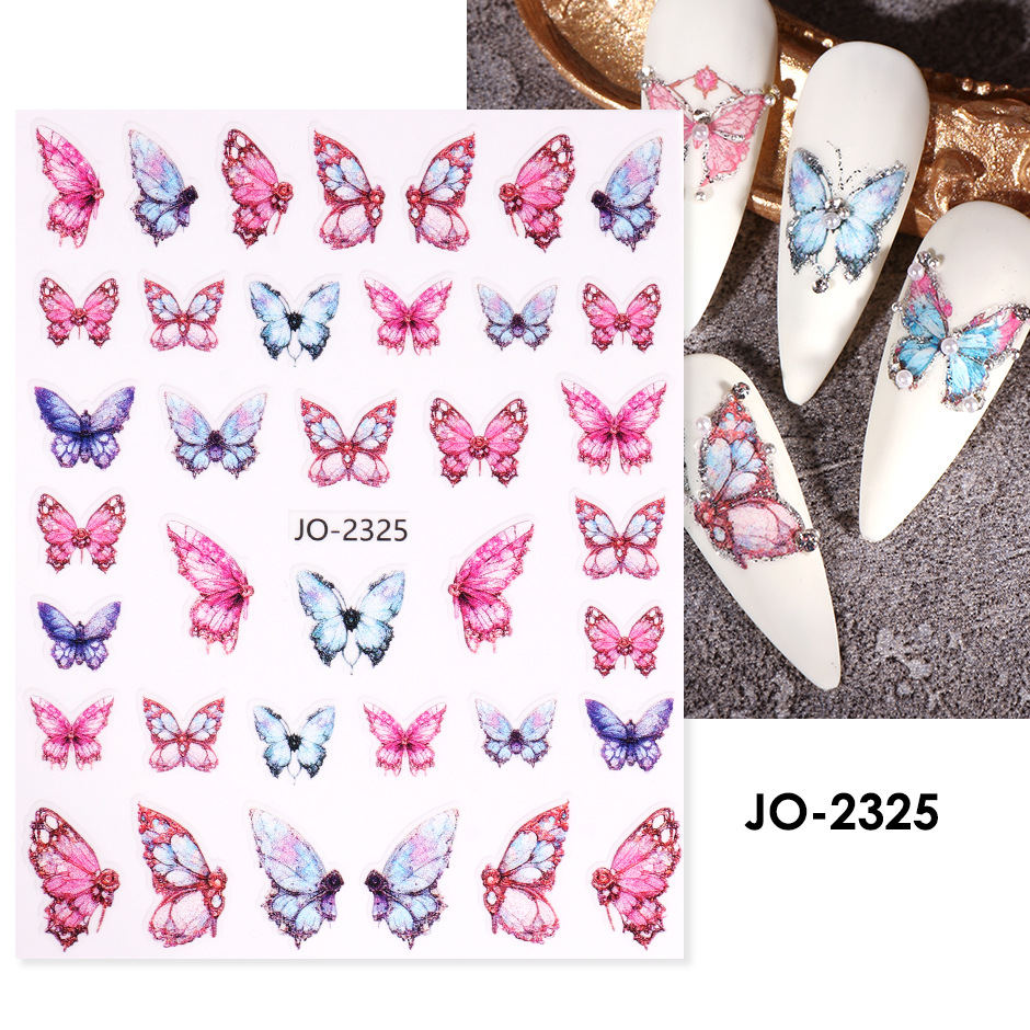 Sticker 3D | Bướm Mới 2023 | Hình Dán Móng Tay