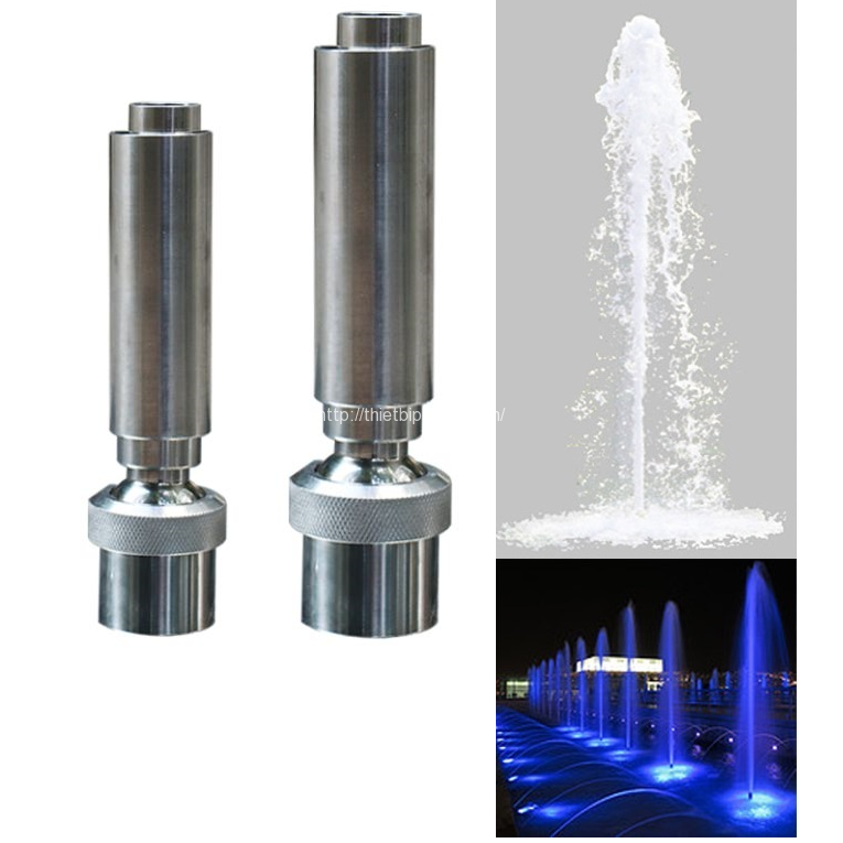 Đầu phun hình cột nước inox phi 60mm - Đầu phun nước nghệ thuật