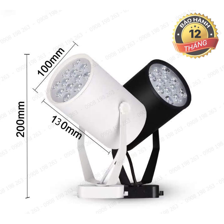 Đèn Rọi Thanh Ray Mắt Ếch 12w
