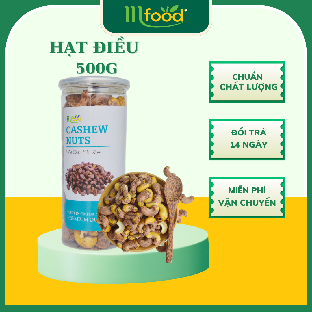 [HCM]Hạt Điều Bình Phước Mfood - Hũ 500gr ( Loại 1)