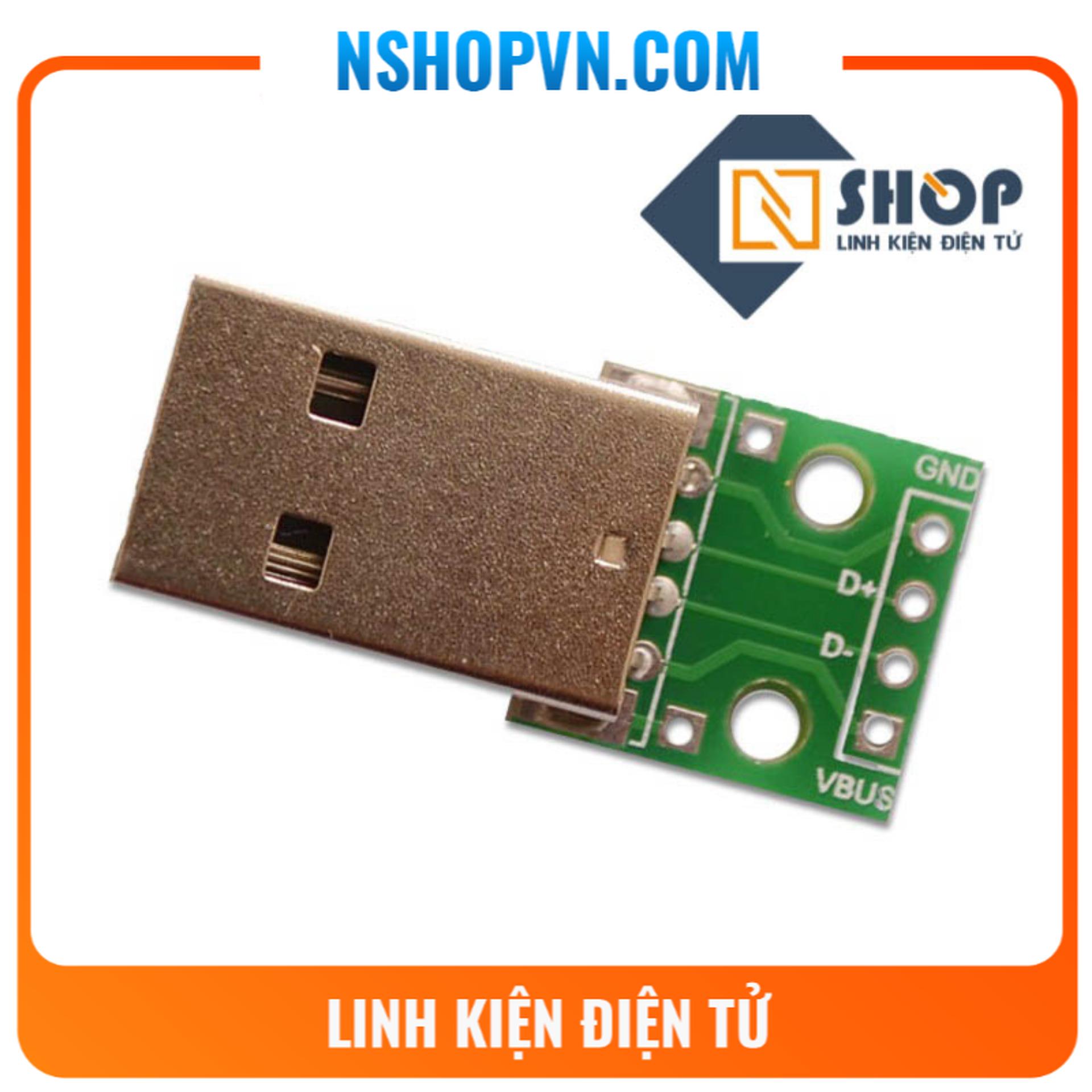 2 đế ra chân usb đực