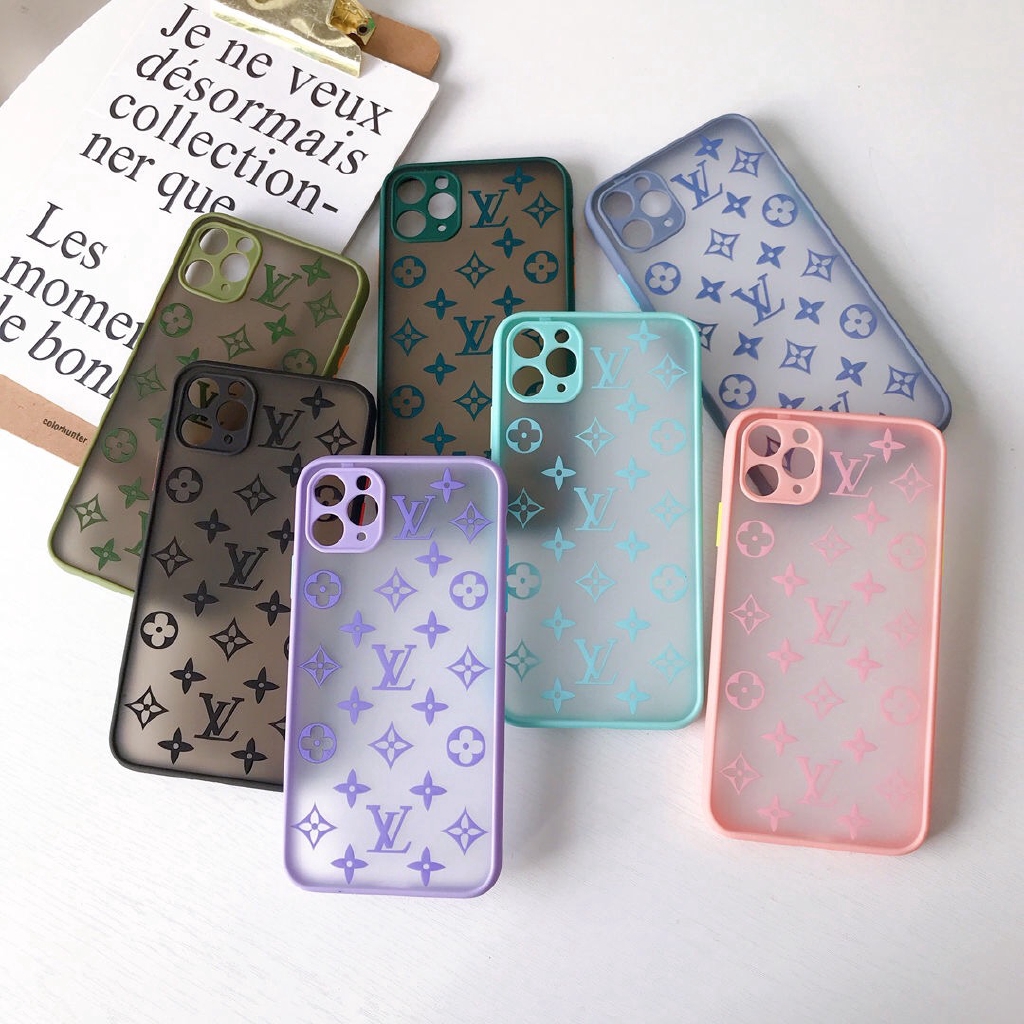 [HCM]Ốp điện thoại có viền bảo vệ camera họa tiết LV sang trọng cho iPhone 11 / Pro / Max Hana Case