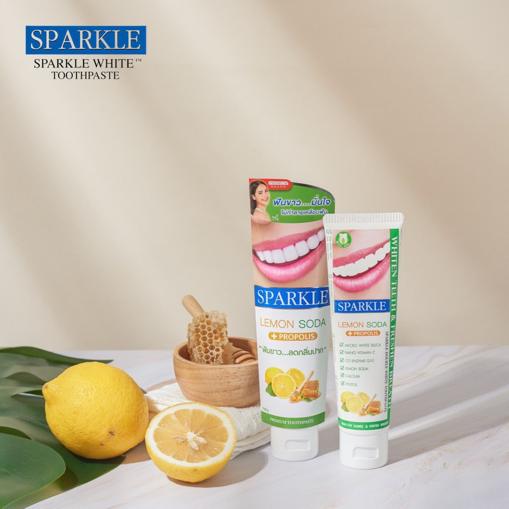 Kem Đánh Răng Sparkle Double White Lemon Soda 100g