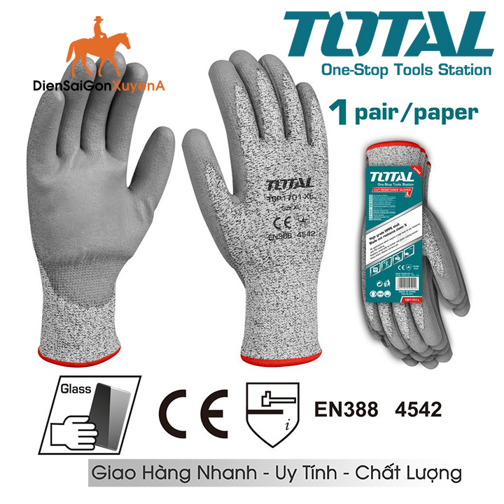GĂNG TAY CÁCH ĐIỆN TRỞ Total TSP1701-XL - Điện Sài Gòn Xuyên Á