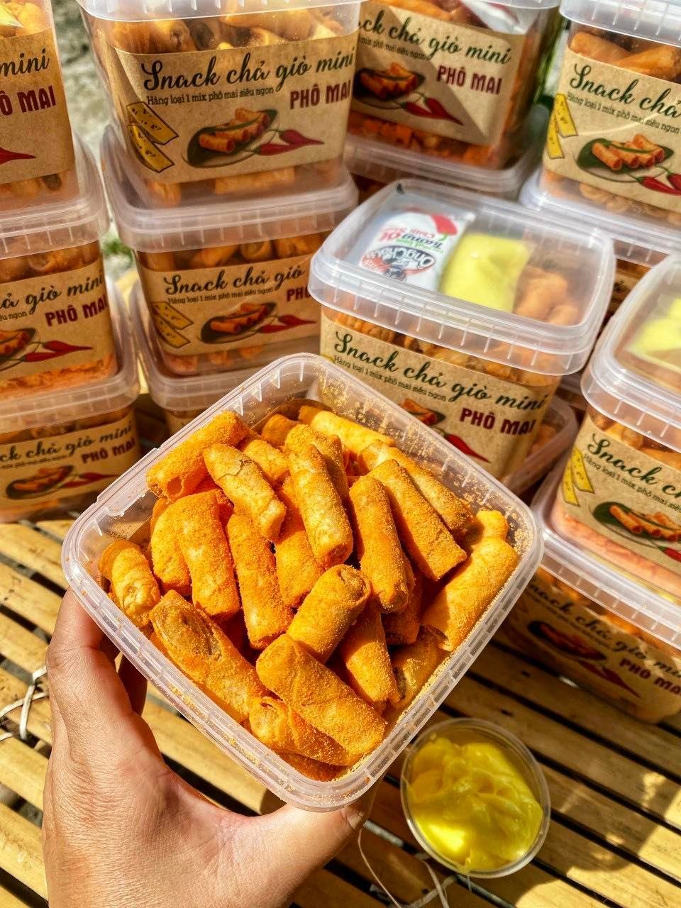 Snack chả giò mini sấy phô mai