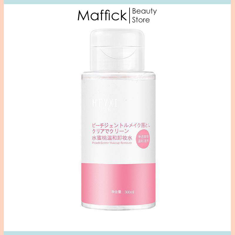 Nước tẩy trang đào Heyxi Peach Gentle Makeup Remover làm sạch dưỡng ẩm dịu nhẹ HNTT1 Maffick nhập khẩu
