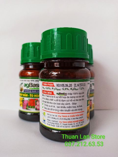 Phân Bón NPK Hỗn Hợp agBasics SEAWEEDPLUS nhập Úc chai 100ml