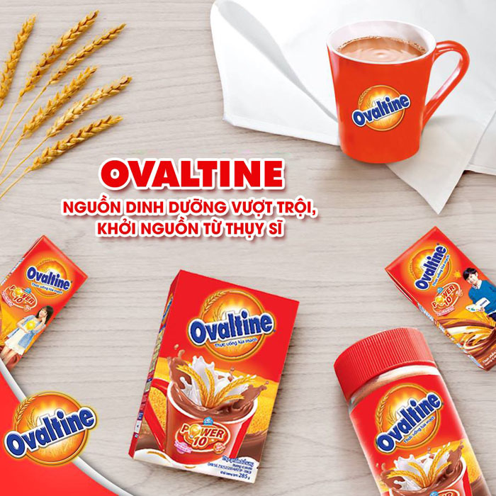 Thức uống lúa mạch Ovaltine dạng bột hũ 400g
