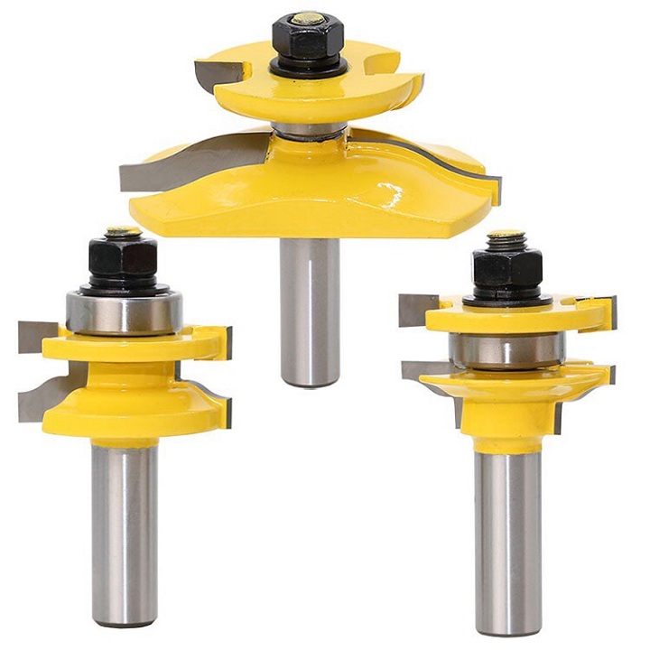 Bộ 3 mũi phay ghép mộng cửa bếp