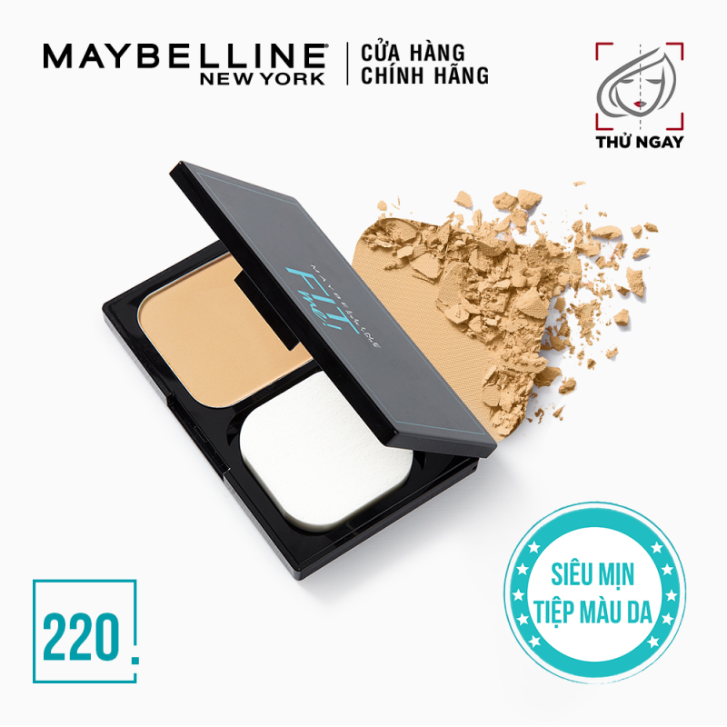 Phấn Nền Kiềm Dầu Chống Nắng Tiệp Mọi Tông Da SPF 32 PA+++ Fit Me Skin-Fit Powder Foundation Maybelline New York 9g
