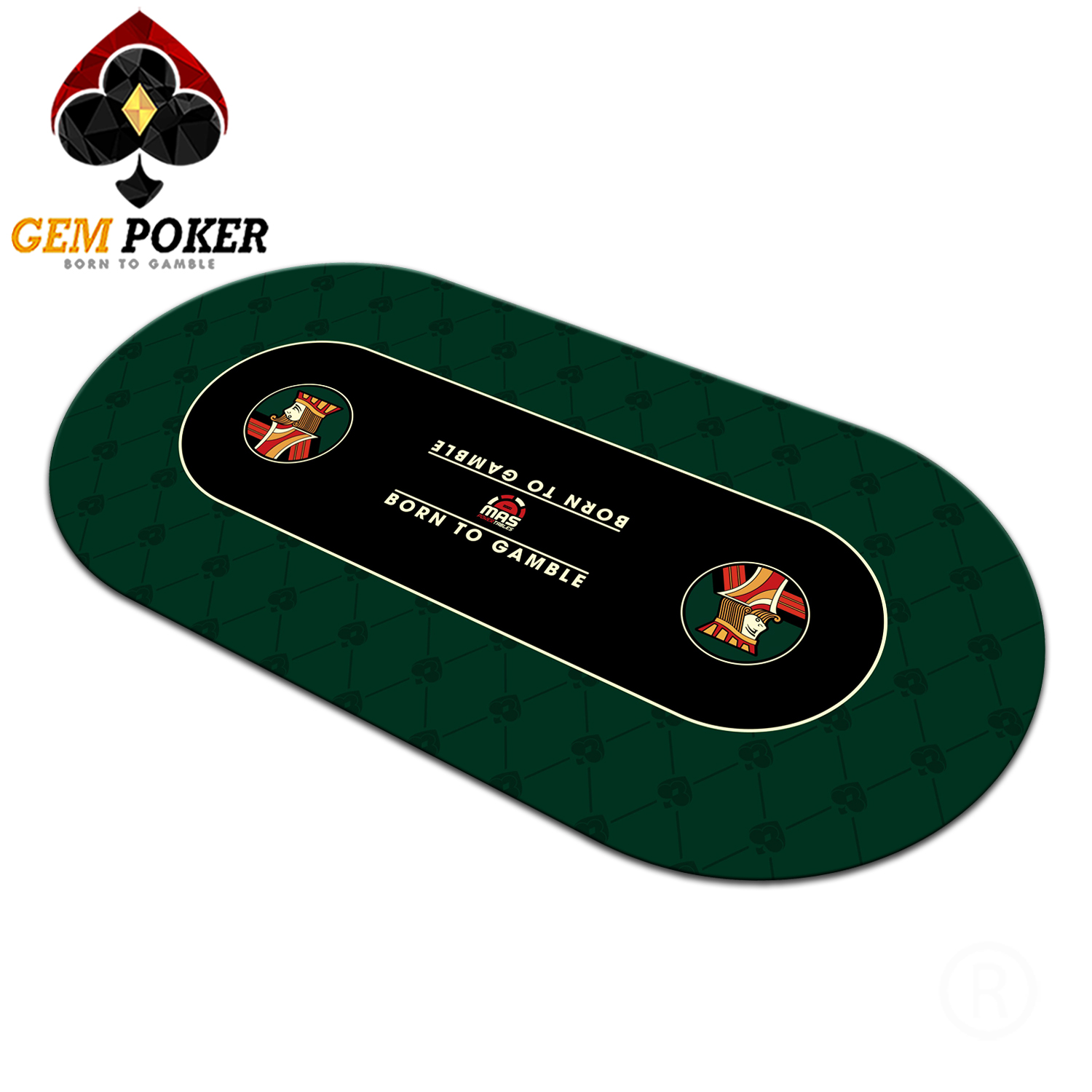 THẢM OVAL POKER GEM KING® CAO CẤP