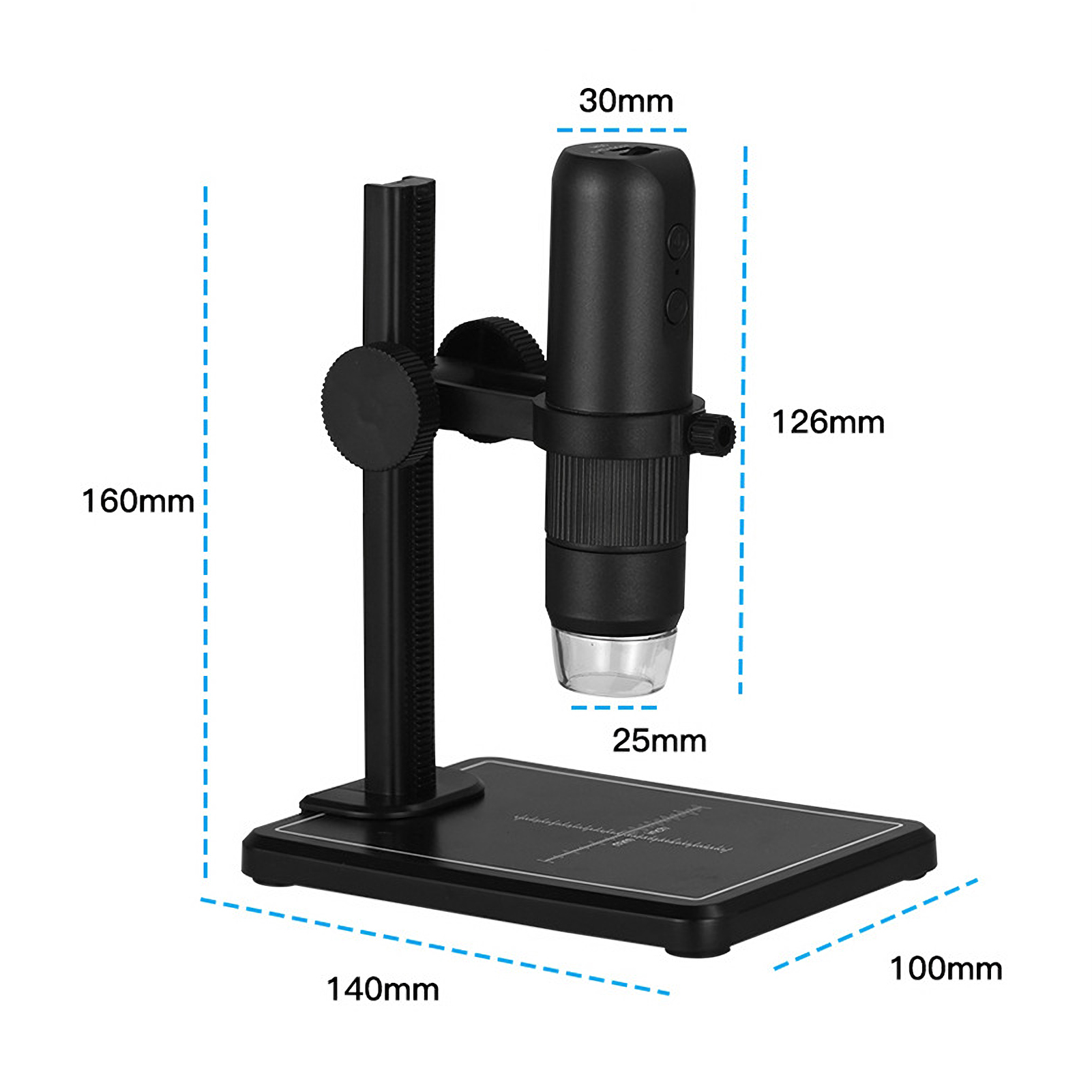 WiFi Wireless Digital Microscope Handheld Portable Microscope Camera 50X to 1000X Magnification 8 Adjustable LED Lights Compatible with iOS Android Smartphone Tablet Computer
