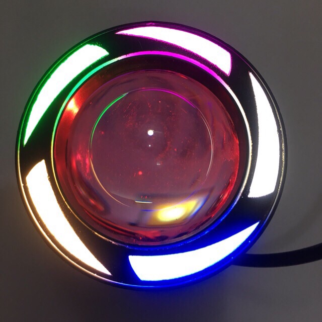 Đèn LED  U7 trần chế mắt cú gắn mọi loại xe máy