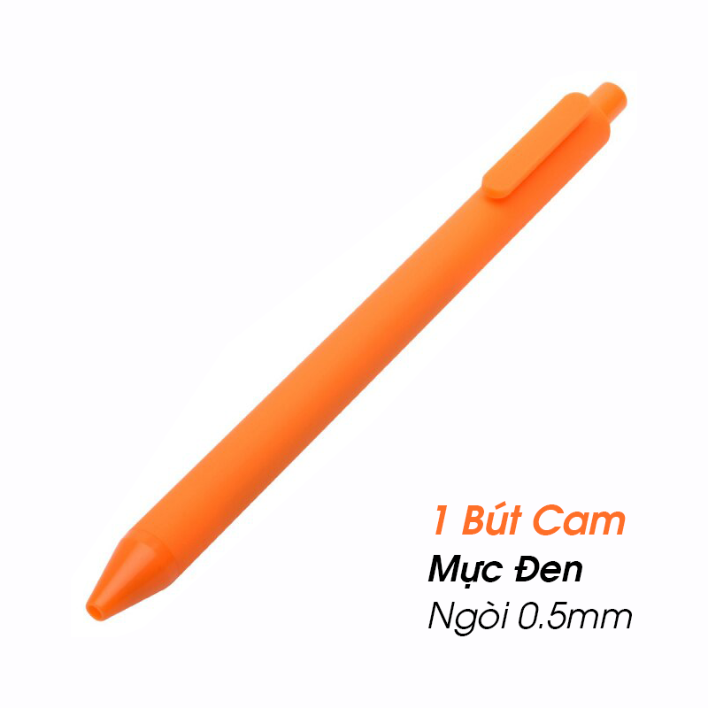 Bút gel mực đen kaco pure - ngòi 0.5mm