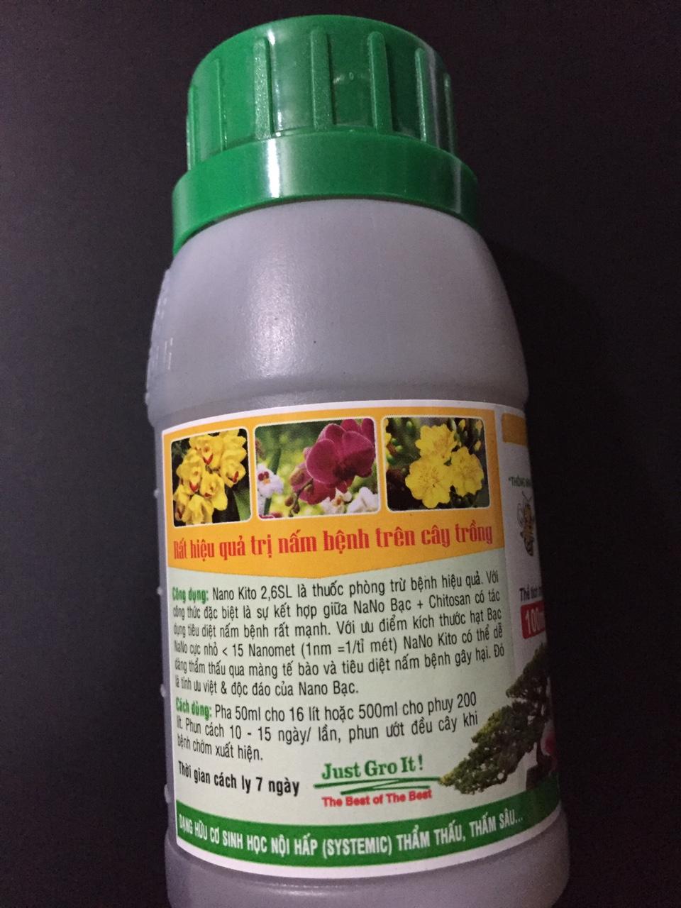 Thuốc trừ bệnh Nano kito 2,6SL-100ml