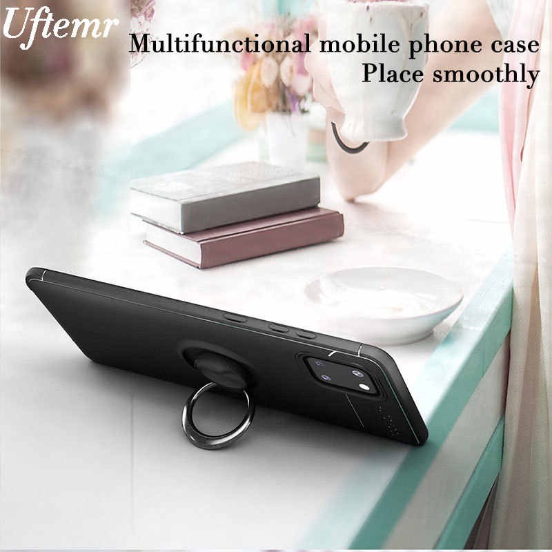Ốp Lưng Auto Focus SAMSUNG Note 10 Lite Cao Su Bracket Iring
