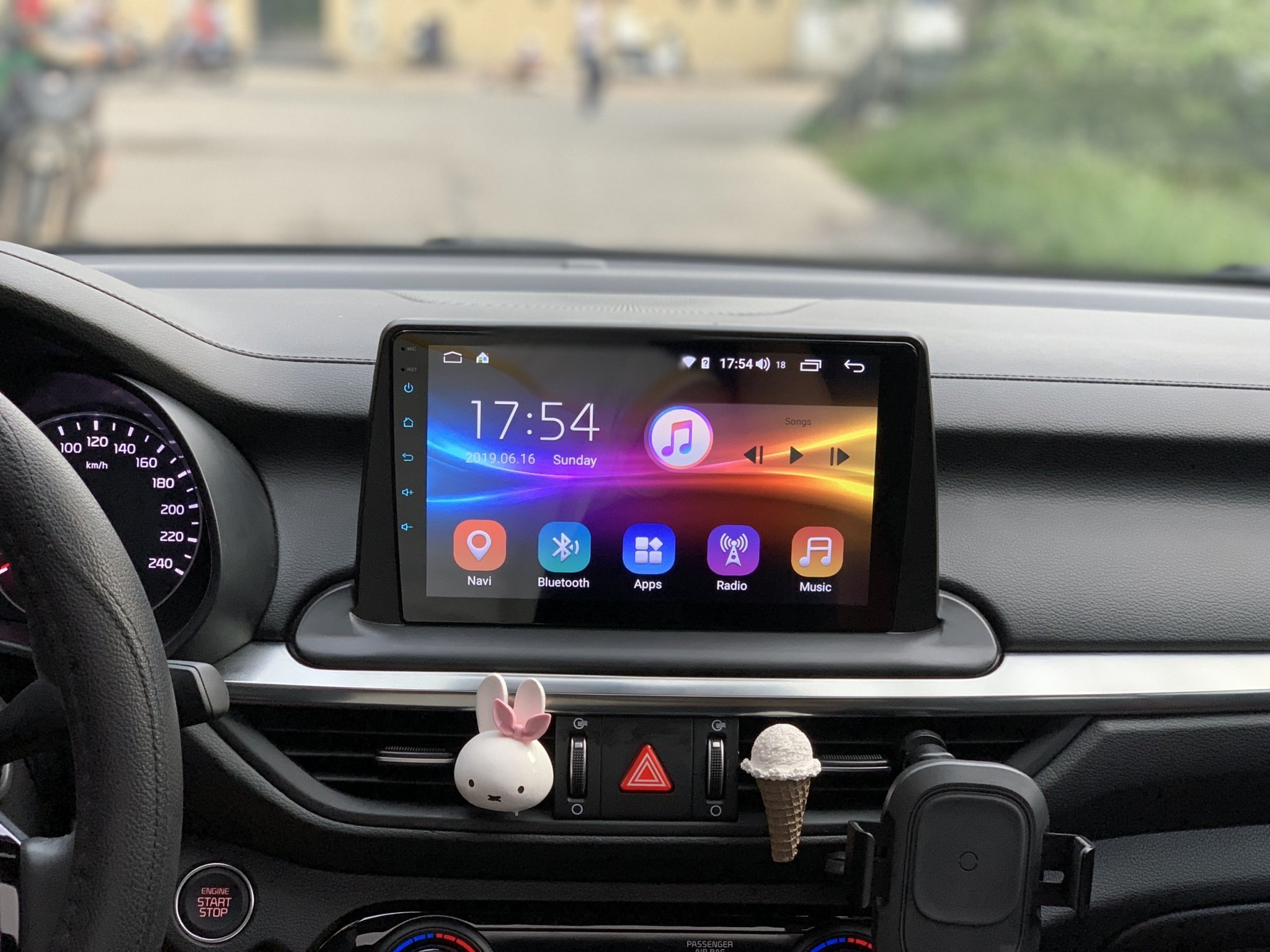 Mặt dưỡng màn hình android cho xe KIA CERATO 2019
